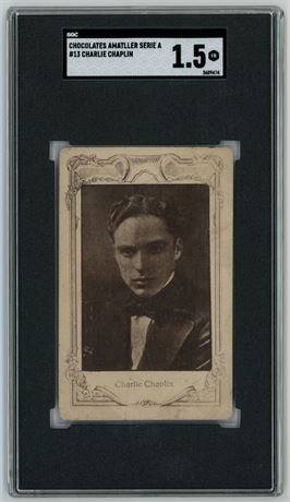 1920s Chocolates Amatller Serie A #13 Charlie Chaplin SGC 1.5 FAIR RARE
