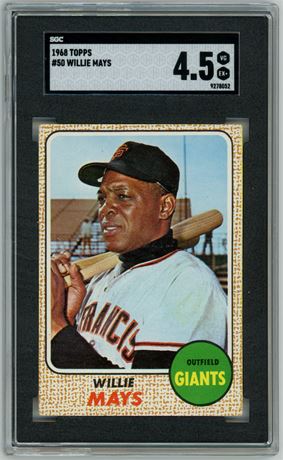 1968 Topps #50 Willie Mays SGC 4.5 VGEX+