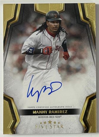 2024 Topps Five Star Manny Ramirez On Card Auto
