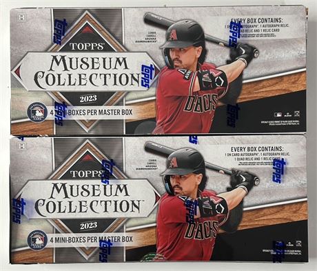 2023 Topps Museum Collection Baseball Master Box Lot (2) Factory Sealed