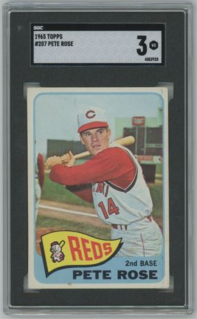 1965 Topps #207 Pete Rose SGC 3 VG