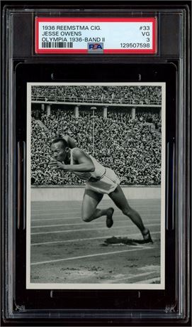 1936 Reemstma #33 Jesse Owens Olympia 1936-Band II PSA 3 VG