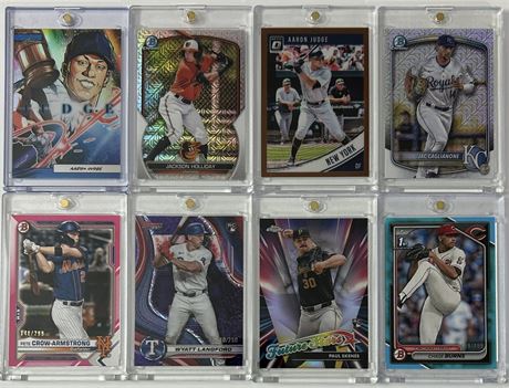 2018-2024 MLB Star Lot (8) Judge, Holliday, and PCA w/ Numbered & RC's