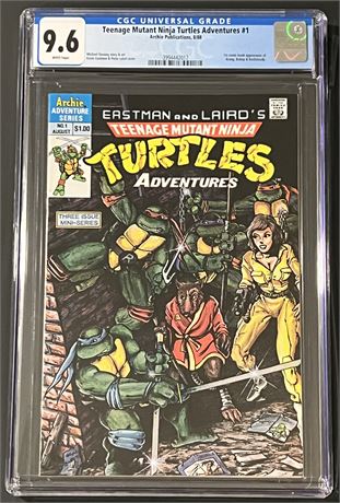 Teenage Mutant Ninja Turtles Adventures #1 CGC 9.6 1988