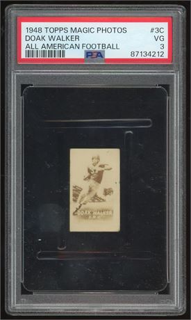 1948 Topps Magic Photos Doak Walker All American Football PSA 3 VG RARE
