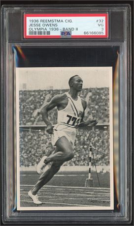 1936 Reemstma #32 Jesse Owens Olympia 1936 - Band II PSA 3 VG