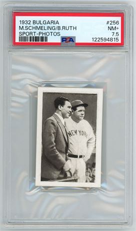 1932 Bulgaria #256 Babe Ruth Sport Photos PSA 7.5 NM+