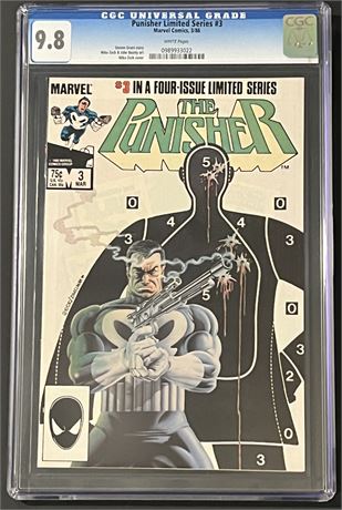 Punisher Limited Series #3 CGC 9.8 1986