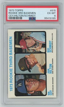 1973 Topps #615 Mike Schmidt RC Hi# PSA 6 EXMT Well-Centered Beauty!