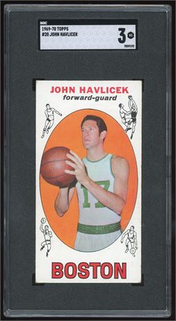 1969 Topps #20 John Havlicek RC SGC 3 VG