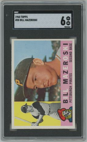 1960 Topps #55 Bill Mazeroski SGC 6 EXMT