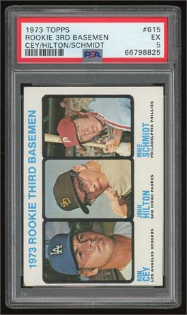1973 Topps #615 Mike Schmidt RC PSA 5 EX
