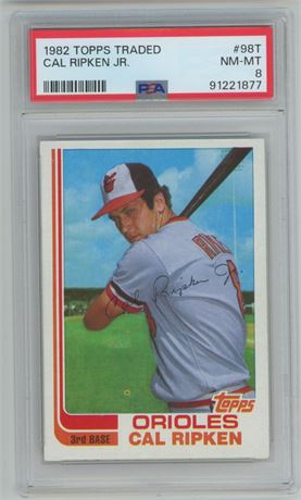 1982 Topps Traded #98T Cal Ripken Jr. RC PSA 8 NMMT