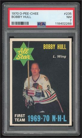 1970 O-Pee-Chee #235 Bobby Hull PSA 7 NM