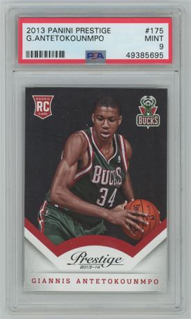 2013 Panini Prestige #175 Giannis Antetokounmpo RC PSA 9 MINT