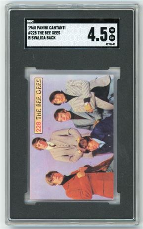 1968 Panini Cantanti #228 The Bee Gees Bisvalida Back SGC 4.5 VGEX+