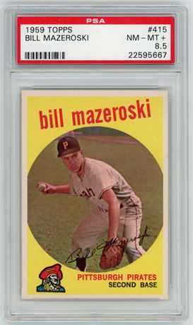 1959 Topps #415 Bill Mazeroski PSA 8.5 NMMT+