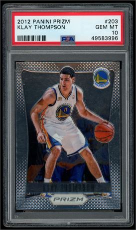 2012 Panini Prizm #203 Klay Thompson RC PSA 10