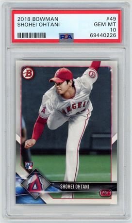 2018 Bowman #49 Shohei Ohtani RC PSA 10 GEM MINT