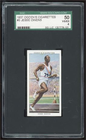 1937 Ogden's #3 Jesse Owens SGC 4 VGEX