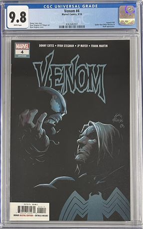 Venom #4 (2018) CGC 9.8 Spider Man (Miles Morales) & Knull Appearance