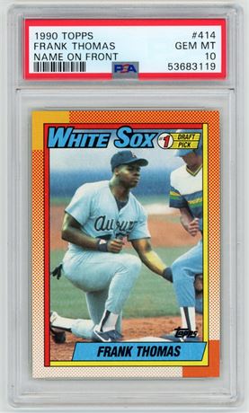 1990 Topps #414 Frank Thomas RC PSA 10 GEM MINT