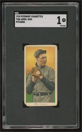 1909-11 T206 Piedmont Addie Joss Pitching SGC 1