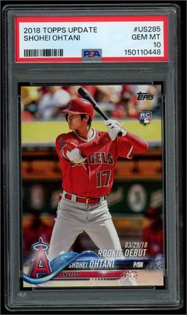 2018 Topps Update Shohei Ohtani RC PSA 10