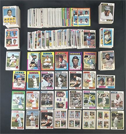 1973-1977 Topps Baseball Lot (500+) w/ Stars VG AVG READ