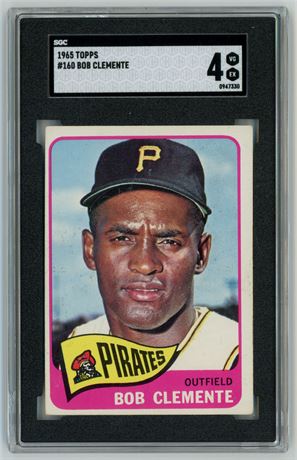 1965 Topps #160 Roberto Clemente SGC 4 VGEX