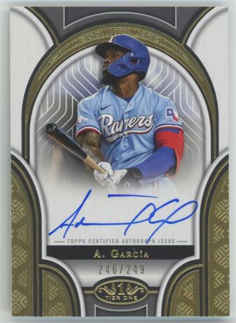 2023 Topps Tier One Prime Performers Adolis Garcia Auto 246/249