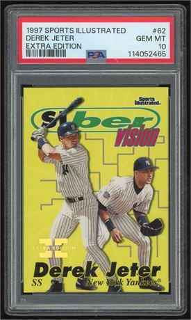 1997 Sports Illustrated #62 Derek Jeter Extra Edition 445/500 PSA 10 GEM MINT