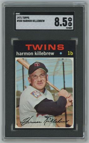 1971 Topps #550 Harmon Killebrew SGC 8.5 NMMT+