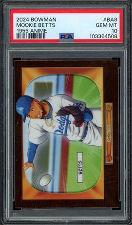 2024 Bowman Mookie Betts 1955 Anime PSA 10 GEM MINT