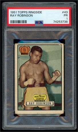 1951 Topps Ringside #43 Ray Robinson PSA 1