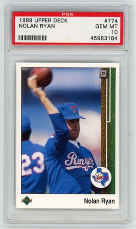 1989 Upper Deck #774 Nolan Ryan PSA 10 GEM MT