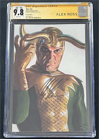 Thor #33 CGC 9.8 2023 VARIANT Edition Signed by Alex Ross