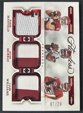 2023 Flawless Collegiate Mayfield/Murry/Williams Triple Patch 07/20
