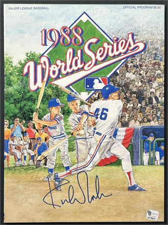Kirk Gibson Signed 1988 World Series Official Program - Iconic Walk-Off HR GAI