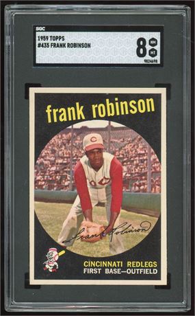 1959 Topps #435 Frank Robinson SGC 8 NMMT SHARP BEAUTY Only 13 Higher