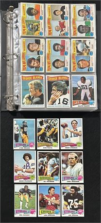 1975 Topps Football Complete Set (1-528) in Binder