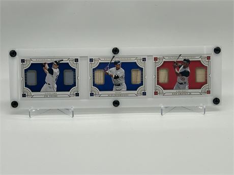 2021 National Treasures Baseball A-Rod Griffey Jr Thome Booklet GU 25/99