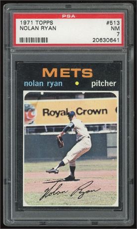 1971 Topps #513 Nolan Ryan PSA 7 NM