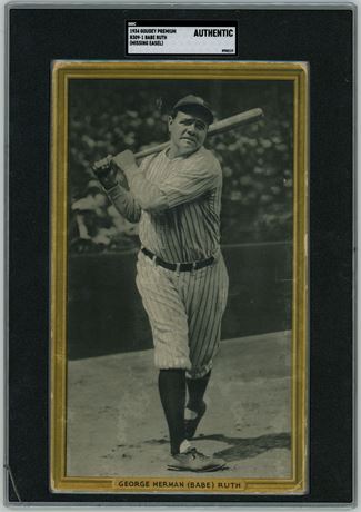 1934 Goudey Premium R309-1 Babe Ruth (Missing Easel) SGC Authentic (Read)