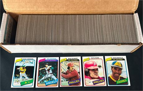 1980 Topps Baseball Complete Set (1-726) EX AVG