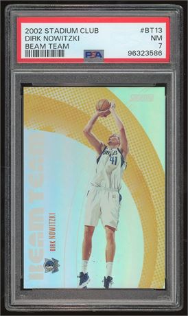 2002 Stadium Club Beam Team Dirk Nowitzki 281/500 PSA 7 NM