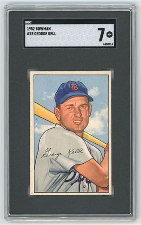 1952 Bowman #75 George Kell SGC 7 NM (READ)