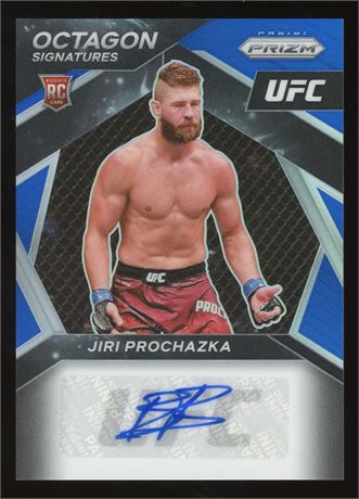 2021 Panini Prizm UFC Jiri Prochazka RC Auto BLUE 1/35