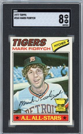 1977 Topps #265 Mark Fidrych RC SGC 8 NMMT