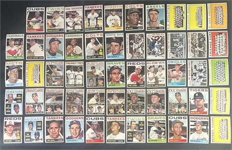 1964 Topps Baseball Star Lot (54) w/ Rose VGEX+ AVG READ